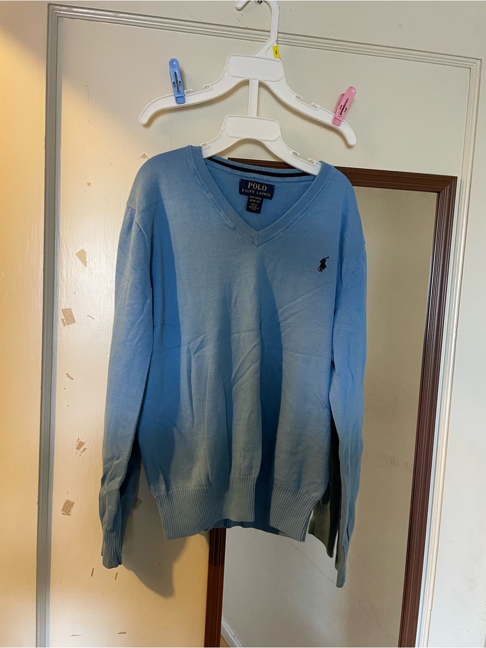 Polo by Ralph Lauren Light Blue V-Neck Sweater (kids)